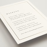 "Golden Ampersand" - Reception Cards in Silk by Kelly Schmidt - Detail