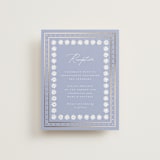 "Sadie" - Reception Cards in Periwinkle by Erin German - Front
