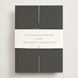 "Formal lines" - Reception Cards in Iron by Erica Krystek - Assembled with Belly Band