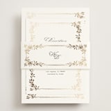 "Lake Como" - Reception Cards in Diamond by Kate Ahn - Assembled with Belly Band