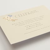 "In The Garden" - Reception Cards in Sherbert by Leah Bisch - Detail