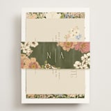 "In The Garden" - Reception Cards in Sherbert by Leah Bisch - Assembled with Belly Band