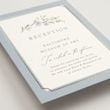 "Meadow" - Reception Cards in Blue Bonnet by Erin L. Wilson - Detail