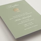 "Shimmering Hydrangeas" - Reception Cards in Tea Time by Susan Zinader - Detail