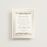 "Blooming Vine" - Reception Cards in Blush by Susan Moyal - Front