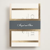 "The Ritz" - Reception Cards in Quartz by Kristie Kern - Assembled with Belly Band