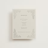 "Floral Romance" - Reception Cards in Something Blue by Gwen Bedat - Front