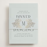 "Enchanted" - Reception Cards in Mist by Laura Hankins - Assembled with Belly Band