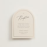 "Encircled Love" - Reception Cards in Taupe by Kelly Schmidt - Front