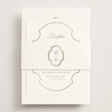 "Monatuk" - Reception Cards in Fog by Ashlee Townsend - Assembled with Belly Band