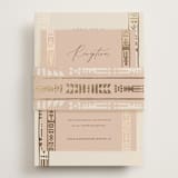 "Cultured Element" - Reception Cards in Sahara by David Michuki - Assembled with Belly Band