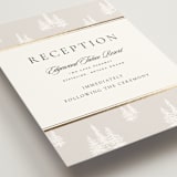 "Gilded Forest" - Reception Cards in Snow by Stacy Maalouf - Detail