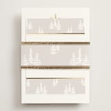 "Gilded Forest" - Reception Cards in Snow by Stacy Maalouf - Assembled with Belly Band