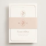 "fleu-de-sel" - Reception Cards in Rose by chocomocacino - Assembled with Belly Band