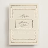 "Ahlum" - Reception Cards in Champagne by Deynaaz Daraei - Assembled with Belly Band