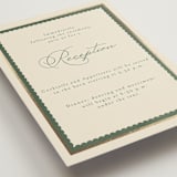 "Vintage Oval" - Reception Cards in Rosemary by Emily Betts - Detail