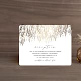 "Sparkle + Shine" - Reception Cards in Golden by Kristie Kern - Front