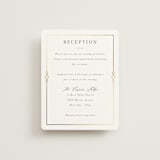 "Regent" - Reception Cards in Opal by Robert and Stella - Front