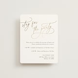 "The Wedding" - Reception Cards in Marshmallow by Kaydi Bishop - Front
