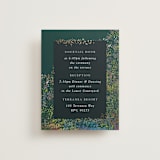 "By the Creek" - Reception Cards in Emerald by Becky Nimoy - Front
