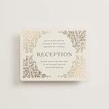 "Baroque" - Reception Cards in Cream by Jen Owens - Front