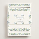 "Pillowy border" - Reception Cards in Ocean by Creo Study - Assembled with Belly Band