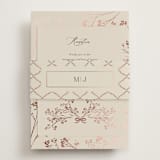"Shining Florals" - Reception Cards in Almond by frau brandt - Assembled with Belly Band