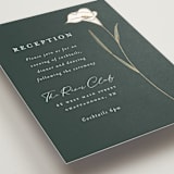 "Elegant Lillies" - Reception Cards in Forest by Stacey Meacham - Detail
