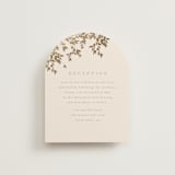 "Everly" - Reception Cards in Latte by Kristie Kern - Front