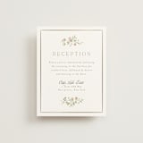 "Posy" - Reception Cards in Blush by Everett Paper Goods - Front