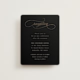 "Black Tie Affair" - Reception Cards in Onyx by Hooray Creative - Front