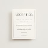 "Loren" - Reception Cards in Cotton by Christie Garcia - Front