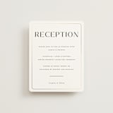 "Loren" - Reception Cards in Cotton by Christie Garcia - Front