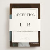 "Loren" - Reception Cards in Cotton by Christie Garcia - Assembled with Belly Band