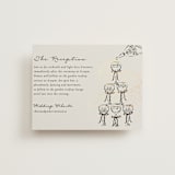 "Hand Illustrated Whimsical Chandelier" - Reception Cards in Noir by Jackie Crawford - Front