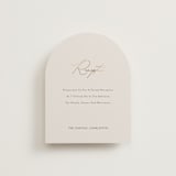 "Eloquent" - Reception Cards in Ivory by Angela Thompson - Front