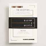 "Documentary" - Reception Cards in Lily by Heather Schertzer - Assembled with Belly Band