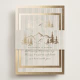 "Mountain Love" - Reception Cards in Dew by Petra Kern - Assembled with Belly Band