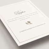 "Here With You" - Reception Cards in Classic Bride by Design Lotus - Detail