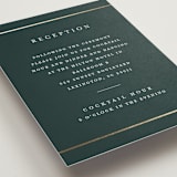 "Style and grace" - Reception Cards in Forest by Stacey Meacham - Detail