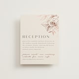 "Lovely" - Reception Cards in Creme by Stardust Design Studio - Front