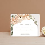 "Bloom" - Reception Cards in Tea by Leah Bisch - Front