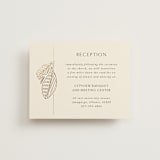 "Royalty" - Reception Cards in Cream by Jen Owens - Front