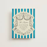 "Josephine" - Reception Cards in Marine by Jackie Crawford - Front