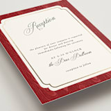 "Moiré" - Reception Cards in Crimson by Studio Suku - Detail