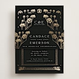 "Nouveau flowers" - Reception Cards in Onyx by Ana de Sousa - Assembled with Belly Band