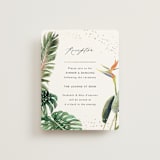 "Our Paradise" - Reception Cards in Tropical by Elly - Front