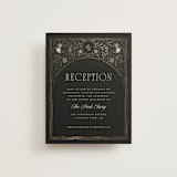 "Emilie" - Reception Cards in Noir by Randi Cirelli - Front