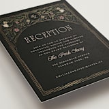 "Emilie" - Reception Cards in Noir by Randi Cirelli - Detail