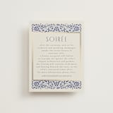 "Tiled Romance" - Reception Cards in Dynasty Blue by Ana de Sousa - Front